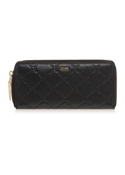 Duży czarny portfel damski z tłoczeniem ze sklepu OCHNIK w kategorii Portfele damskie - zdjęcie 172560014