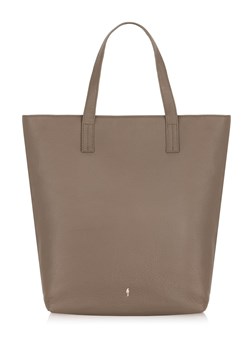 Skórzana brązowa torebka shopper damska ze sklepu OCHNIK w kategorii Torby Shopper bag - zdjęcie 172560132