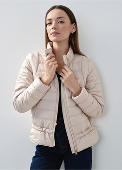 Pikowana beżowa ocieplana kurtka damska ze sklepu OCHNIK w kategorii Kurtki damskie - zdjęcie 172560630