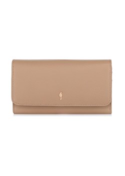 Duży beżowy skórzany portfel damski ze sklepu OCHNIK w kategorii Portfele damskie - zdjęcie 172561811