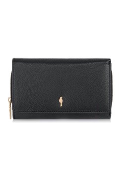Duży czarny skórzany portfel damski ze sklepu OCHNIK w kategorii Portfele damskie - zdjęcie 172561824