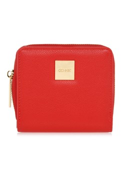 Mały czerwony portfel damski z logo ze sklepu OCHNIK w kategorii Portfele damskie - zdjęcie 172562830