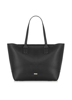 Czarna torebka shopper z imitacji skóry ze sklepu OCHNIK w kategorii Torby Shopper bag - zdjęcie 172562843