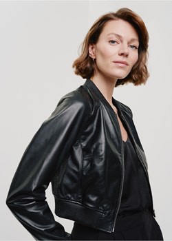 Krótka czarna kurtka skórzana damska ze sklepu OCHNIK w kategorii Kurtki damskie - zdjęcie 172563600