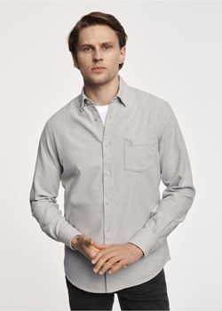 Szara koszula męska w drobną pepitkę ze sklepu OCHNIK w kategorii Koszule męskie - zdjęcie 172563730