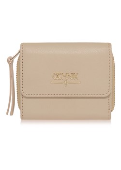 Mały kremowy skórzany portfel damski ze sklepu OCHNIK w kategorii Portfele damskie - zdjęcie 172563910