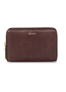Skórzany brązowy portfel damski ze sklepu OCHNIK w kategorii Portfele damskie - zdjęcie 172564034