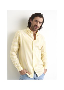 Koszula męska w żółte paski ze sklepu OCHNIK w kategorii Koszule męskie - zdjęcie 172564644