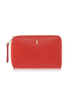 Czerwony skórzany portfel damski ze sklepu OCHNIK w kategorii Portfele damskie - zdjęcie 172565814