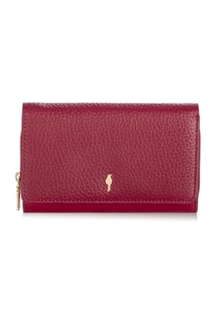 Duży różowy skórzany portfel damski ze sklepu OCHNIK w kategorii Portfele damskie - zdjęcie 172565832