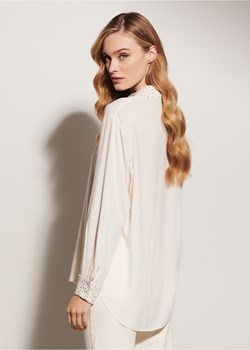 Kremowa koszula damska z cekinami ze sklepu OCHNIK w kategorii Koszule damskie - zdjęcie 172565853