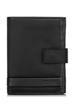 Czarny rozkładany portfel męski ze sklepu OCHNIK w kategorii Portfele męskie - zdjęcie 172566113