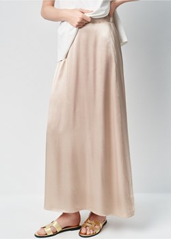 Długa prosta spódnica w kolorze camel ze sklepu OCHNIK w kategorii Spódnice - zdjęcie 172566161
