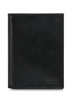 Skórzany niezapinany czarny portfel męski ze sklepu OCHNIK w kategorii Portfele męskie - zdjęcie 172566202