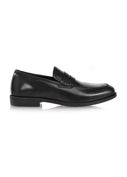 Skórzane czarne loafersy męskie ze sklepu OCHNIK w kategorii Półbuty damskie - zdjęcie 172566470