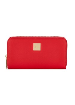 Duży czerwony portfel damski z logo ze sklepu OCHNIK w kategorii Portfele damskie - zdjęcie 172567003
