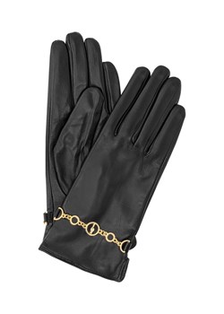 Skórzane czarne rękawiczki damskie ze sklepu OCHNIK w kategorii Rękawiczki damskie - zdjęcie 172567303
