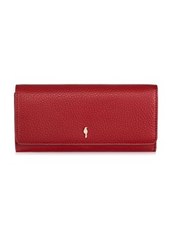 Duży czerwony skórzany portfel damski ze sklepu OCHNIK w kategorii Portfele damskie - zdjęcie 172567853