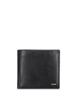 Czarny skórzany portfel męski ze sklepu OCHNIK w kategorii Portfele męskie - zdjęcie 172568022