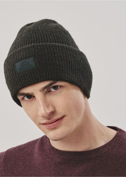 Klasyczna czarna czapka zimowa męska ze sklepu OCHNIK w kategorii Czapki zimowe męskie - zdjęcie 172568492