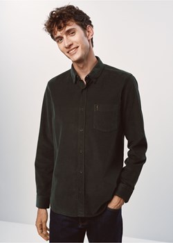 Zielona koszula męska sztruksowa ze sklepu OCHNIK w kategorii Koszule męskie - zdjęcie 172569203