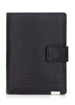 Czarny skórzany portfel męski ze sklepu OCHNIK w kategorii Portfele męskie - zdjęcie 172570330