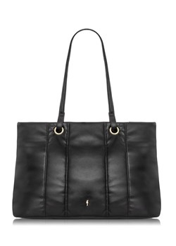 Czarna pikowana torebka damska ze sklepu OCHNIK w kategorii Torby Shopper bag - zdjęcie 172570683