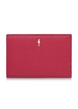 Skórzany różowy portfel damski z ochroną RFID ze sklepu OCHNIK w kategorii Portfele damskie - zdjęcie 172571071