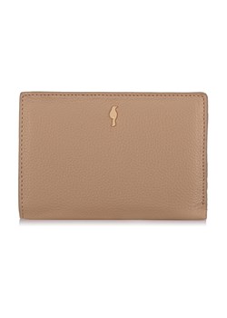 Beżowy skórzany portfel damski ze sklepu OCHNIK w kategorii Portfele damskie - zdjęcie 172571421