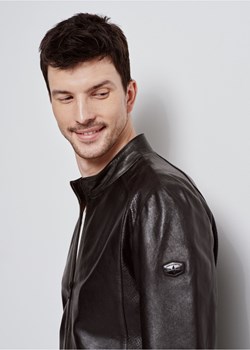 Czarna skórzana kurtka męska ze sklepu OCHNIK w kategorii Kurtki męskie - zdjęcie 172571523