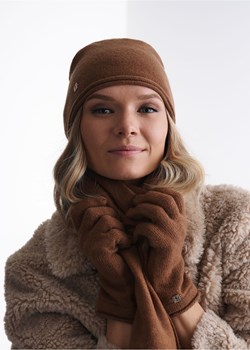 Karmelowa klasyczna czapka damska ze sklepu OCHNIK w kategorii Czapki zimowe damskie - zdjęcie 172571650