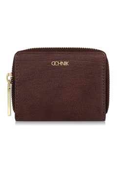 Mały brązowy skórzany portfel damski ze sklepu OCHNIK w kategorii Portfele damskie - zdjęcie 172572134
