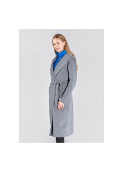 Szary wełniany płaszcz damski ze sklepu OCHNIK w kategorii Płaszcze damskie - zdjęcie 172572153