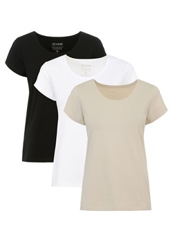 Trójpak T-shirtów damskich basic ze sklepu OCHNIK w kategorii Bluzki damskie - zdjęcie 172572252