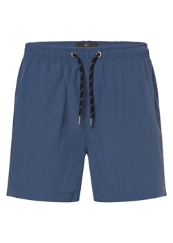 Nils Sundström Męskie spodenki kąpielowe Mężczyźni Sztuczne włókno indygo jednolity ze sklepu vangraaf w kategorii Spodenki męskie - zdjęcie 172573490