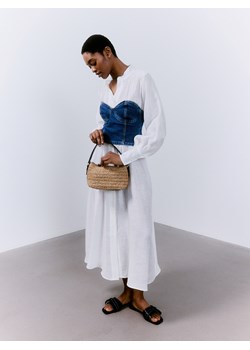 Reserved - Pleciona torebka na ramię - złamana biel ze sklepu Reserved w kategorii Torebki damskie - zdjęcie 172573673
