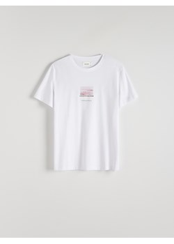 Reserved - T-shirt regular z nadrukiem - biały ze sklepu Reserved w kategorii T-shirty męskie - zdjęcie 172573782