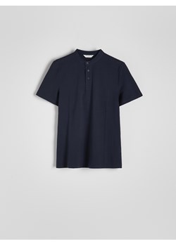 Reserved - Koszulka polo regular ze stójką - granatowy ze sklepu Reserved w kategorii T-shirty męskie - zdjęcie 172573790