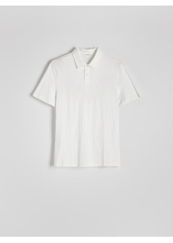 Reserved - Koszulka polo regular fit - złamana biel ze sklepu Reserved w kategorii T-shirty męskie - zdjęcie 172573834