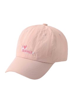 Dziewczęca czapka z daszkiem I love summer jasnoróżowa ze sklepu 5.10.15 w kategorii Czapki dziecięce - zdjęcie 172574023