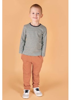 Bawełniane rude spodnie dresowe dla chłopca ze sklepu 5.10.15 w kategorii Spodnie chłopięce - zdjęcie 172574071