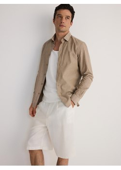 Reserved - Koszula regular fit - brązowy ze sklepu Reserved w kategorii Koszule męskie - zdjęcie 172576652