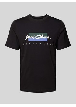 T-shirt z nadrukiem z logo model ‘WAYNE’ ze sklepu Peek&Cloppenburg  w kategorii T-shirty męskie - zdjęcie 172578023