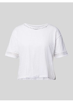 T-shirt z koronką szydełkową ze sklepu Peek&Cloppenburg  w kategorii Bluzki damskie - zdjęcie 172578053