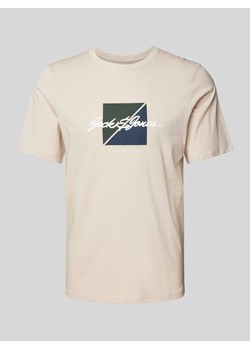 T-shirt z nadrukiem z logo model ‘WAYNE’ ze sklepu Peek&Cloppenburg  w kategorii T-shirty męskie - zdjęcie 172578083