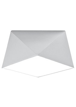 Biały geometryczny plafon - EX589 W3-D47 ze sklepu Edinos.pl w kategorii Lampy sufitowe - zdjęcie 172578852