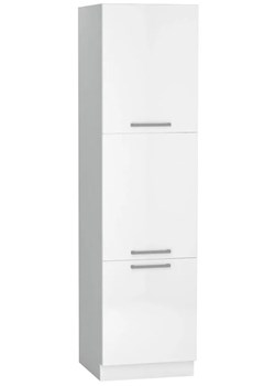 Biała stojąca typu słupek - Elora 7X 40 cm połysk ze sklepu Edinos.pl w kategorii Meble kuchenne - zdjęcie 172579011