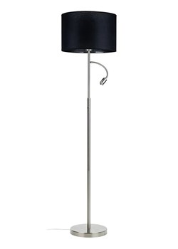 Czarna lampa stojąca z lampką LED - A21-Tula ze sklepu Edinos.pl w kategorii Lampy podłogowe - zdjęcie 172579113