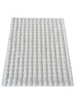 Biały puszysty dywan rabbit 3D - Gliko ze sklepu Edinos.pl w kategorii Dywany - zdjęcie 172579204