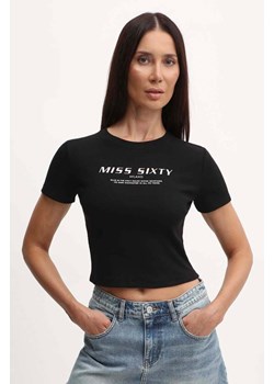 Miss Sixty t-shirt damski kolor czarny 6L1SJ4300000 ze sklepu ANSWEAR.com w kategorii Bluzki damskie - zdjęcie 172580024